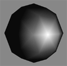 Gouraud Shading: The sphere has obvious lighting errors because lighting is only being calculated at each vertex.