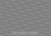 The low polygon version of the model